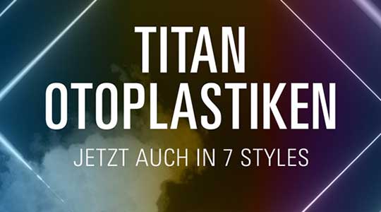 Neue Farben für Titan-Otoplastiken