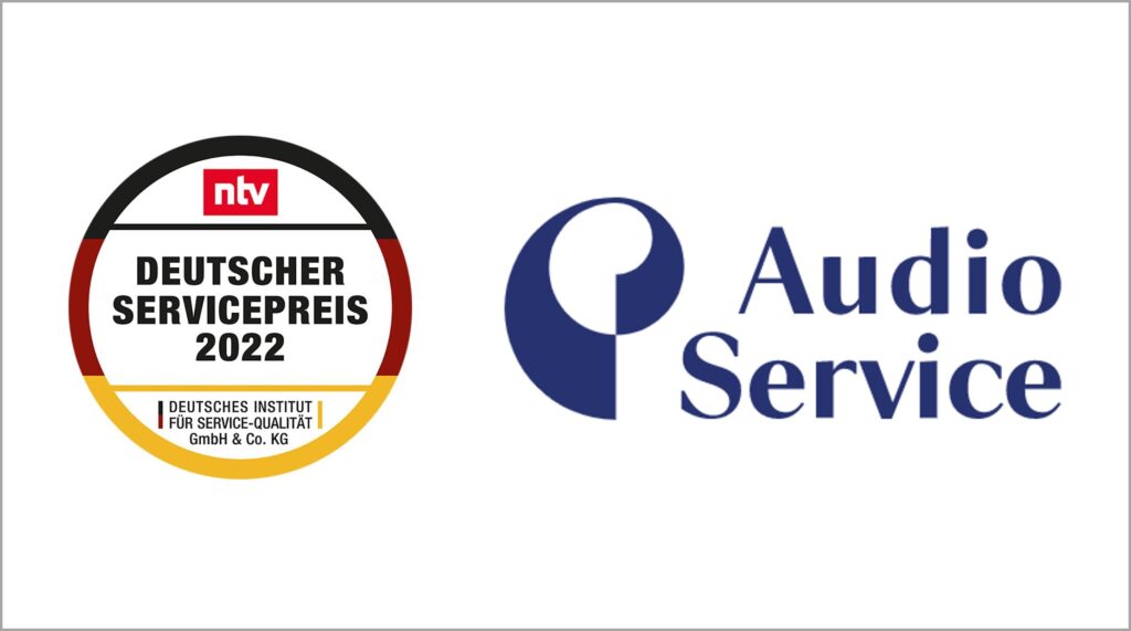 Deutscher Servicepreis 2022: Audio Service ausgezeichnet